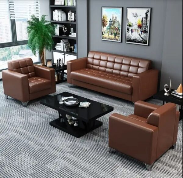 5 SEATER LEATHER SOFA