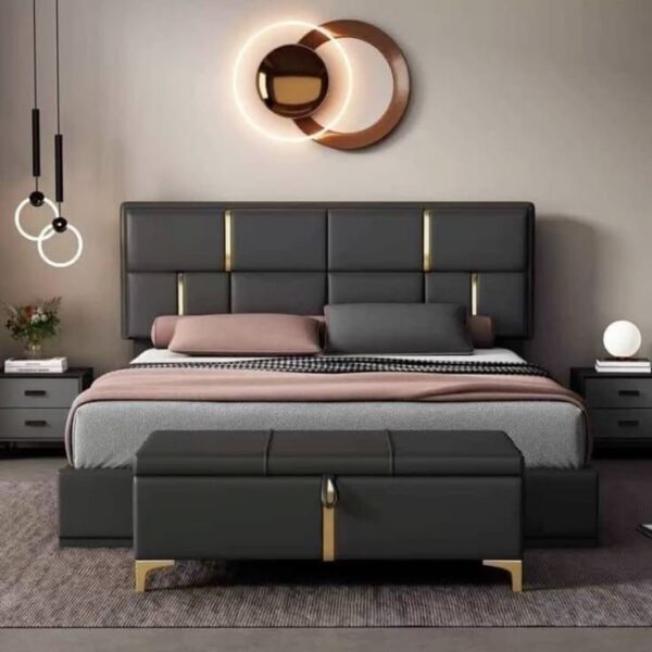 Regal Gold Panel Bed