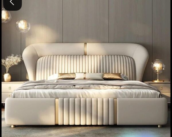Channel tufted headboard (vertical stitching wali design)